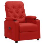 Vidaxl fauteuil inclinable électrique rouge bordeaux similicuir Vidaxl fauteuil inclinable électrique rouge bordeaux similicuir