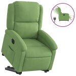 Vidaxl fauteuil inclinable électrique vert clair velours Vidaxl fauteuil inclinable électrique vert clair velours