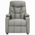 Vidaxl fauteuil inclinable gris clair tissu