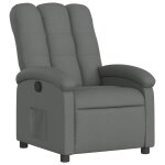 Vidaxl fauteuil inclinable en tissu gris fonc�