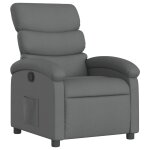 Vidaxl fauteuil inclinable gris fonc tissu