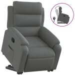 Vidaxl fauteuil inclinable gris fonc� tissu