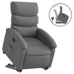 Vidaxl fauteuil inclinable gris fonc� tissu