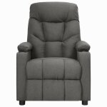 Vidaxl fauteuil inclinable gris fonc� tissu