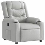 Vidaxl fauteuil inclinable gris nuage tissu