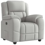 Vidaxl fauteuil inclinable gris nuage tissu