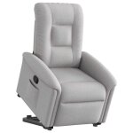Vidaxl fauteuil inclinable gris nuage tissu