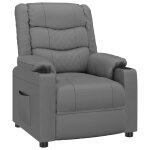 Vidaxl fauteuil inclinable gris similicuir Vidaxl fauteuil inclinable gris similicuir