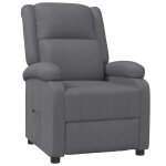 Vidaxl fauteuil inclinable gris similicuir