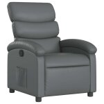 Vidaxl fauteuil inclinable gris similicuir