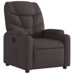 Vidaxl fauteuil inclinable marron fonc� tissu
