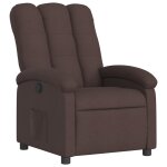 Vidaxl fauteuil inclinable marron fonc� tissu