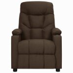 Vidaxl fauteuil inclinable marron fonc� tissu
