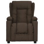Vidaxl fauteuil inclinable marron foncé tissu Vidaxl fauteuil inclinable marron foncé tissu