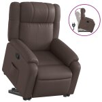 Vidaxl fauteuil inclinable marron similicuir Vidaxl fauteuil inclinable marron similicuir