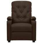 Vidaxl fauteuil inclinable marron similicuir