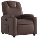Vidaxl fauteuil inclinable marron similicuir