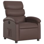 Vidaxl fauteuil inclinable marron similicuir