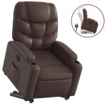 Vidaxl fauteuil inclinable marron similicuir