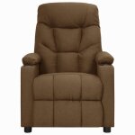 Vidaxl fauteuil inclinable marron tissu