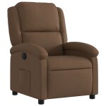 Vidaxl fauteuil inclinable marron tissu