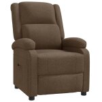 Vidaxl fauteuil inclinable marron tissu