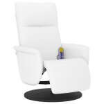 Vidaxl fauteuil inclinable de massage repose - pieds blanc similicuir Vidaxl fauteuil inclinable de massage repose - pieds blanc similicuir