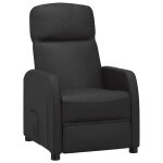 Vidaxl fauteuil inclinable noir similicuir