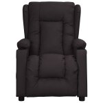 Vidaxl fauteuil inclinable noir similicuir