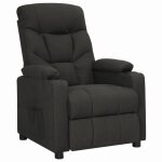 Vidaxl fauteuil inclinable noir tissu