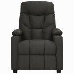 Vidaxl fauteuil inclinable noir tissu