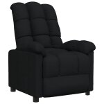 Vidaxl fauteuil inclinable noir tissu