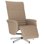 Vidaxl fauteuil inclinable avec repose - pieds cappuccino similicuir Vidaxl fauteuil inclinable avec repose - pieds cappuccino similicuir