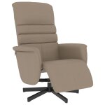 Vidaxl fauteuil inclinable avec repose - pieds cappuccino similicuir