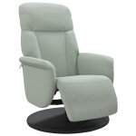 Vidaxl fauteuil inclinable avec repose - pied gris clair velours