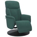 Vidaxl fauteuil inclinable avec repose - pied vert foncé velours Vidaxl fauteuil inclinable avec repose - pied vert foncé velours