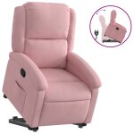 Vidaxl fauteuil inclinable rose velours Vidaxl fauteuil inclinable rose velours