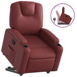 Vidaxl fauteuil inclinable rouge bordeaux similicuir