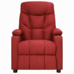 Vidaxl fauteuil inclinable rouge bordeaux tissu