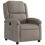 Vidaxl fauteuil inclinable taupe tissu