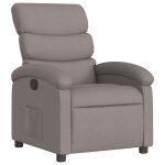 Vidaxl fauteuil inclinable taupe tissu