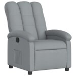 Vidaxl fauteuil inclinable en tissu gris clair