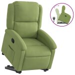 Vidaxl fauteuil inclinable vert clair velours