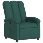 Vidaxl fauteuil inclinable vert fonc� tissu