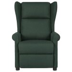 Vidaxl fauteuil inclinable vert fonc� tissu