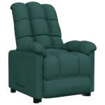 Vidaxl fauteuil inclinable vert foncé tissu Vidaxl fauteuil inclinable vert foncé tissu