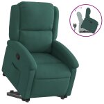 Vidaxl fauteuil inclinable vert foncé velours Vidaxl fauteuil inclinable vert foncé velours
