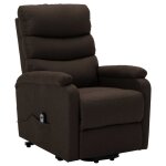 Vidaxl fauteuil marron foncé tissu Vidaxl fauteuil marron foncé tissu