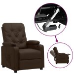Vidaxl fauteuil marron similicuir Vidaxl fauteuil marron similicuir