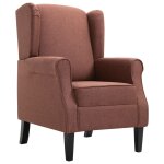 Vidaxl fauteuil marron tissu Vidaxl fauteuil marron tissu